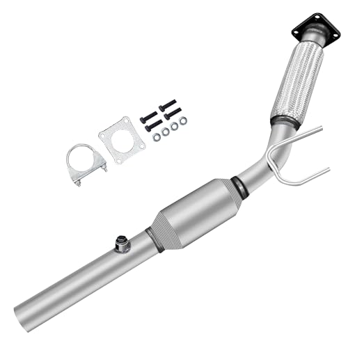 FortunaFlow Catalytic Converter Compatible with Volkswagen Jetta 2005-2014 Passat/Beetle 2012-2014,Golf 2010-2014,Rabbit 2006-2009 2.5L,Front(EPA Compliant high flow standard)