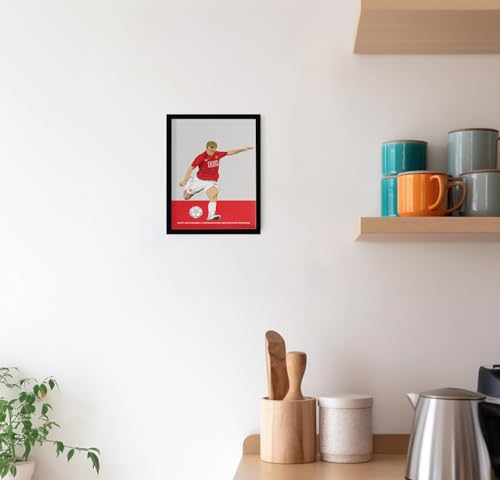 Image of QUOTE - UNQUOTE ART Manchester United Poster, Paul Scholes,11x14 inches, Black Frame