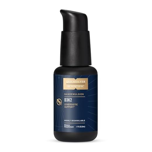 Nanoemulsified D3K2 Liquid Vitamin Supplement