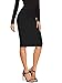 Hybrid & Company Women's Techno/Scuba Stretchy Office Pencil Skirt KSK43584 1017 Black XL