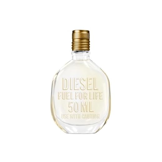 Diesel, Fuel for Life, Eau De Toilette, Colonia para hombre , Anís estrellado, acorde vibrante de lavanda, acorde sensual de madera ámbar, Perfume de lujo para hombre, Frasco de 50 ml