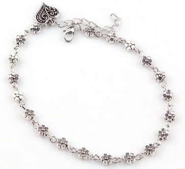 bestwishes2u Refinement Robiear Women Silver Bead Chain Ankle Bracelet Barefoot Sandal Beach Foot