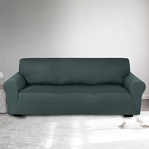 Housse de canapé extensible avec mousse antidérapante anti-plis