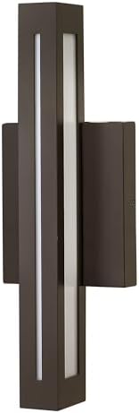 Hinkley Vue Contemporary Modern One Light 15W Integrated LED Small Outdoor Wall Mount, Bronze