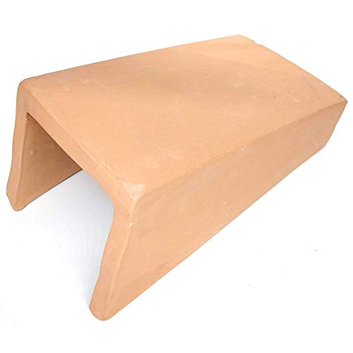 Aplique artesanal de pared para colgar CUADRADO de barro natural exterior e interior 27x12x10cm