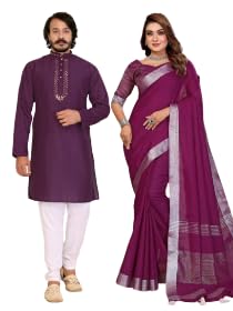 Men’s Kurta & Women’s Matching Saree Combo-picture-19