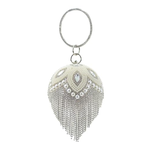 Sac de soirée pour femmes rond avec chaîne détachable pour un look de mariage sans faute
