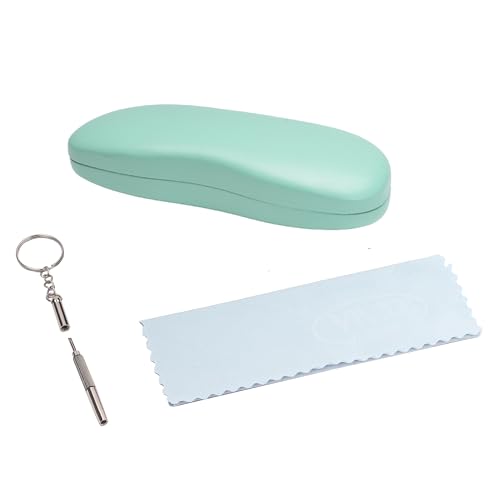 Image of VIVID Vision Unisex Adult Eyewear Specs Case Cover | Screw Driver | Free Cloth | Protect Eye Glasses | Chashma Dibbi | Spectacle Box | HINGE-SPRING | Metal | 3 IN 1