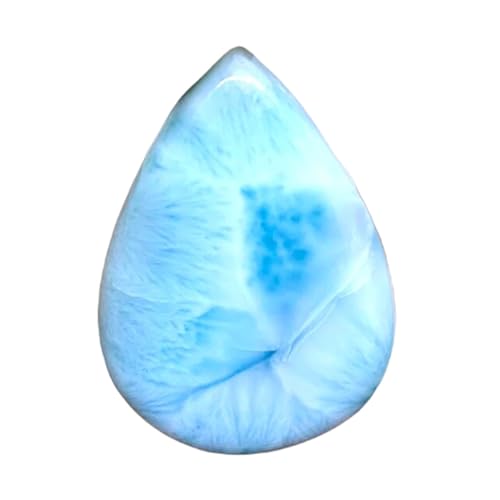 Larimar naturel poire 31x22x6mm pour personnaliser vos bagues et colliers