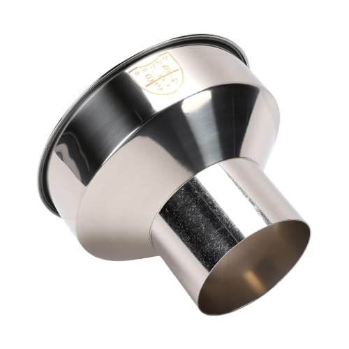 Embudo de acero inoxidable ASHATA, utensilio de cocina duradero, inoxidable y con apertura de 8cm