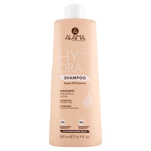 Alama Professional Hydra Shampoo Idratante per Capelli Secchi, 500 Millilitri