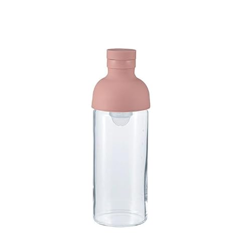 HARIO フィルターインボトル 300ml(スモーキーピンク)[FIB-30-SPR]|ハリオ 耐熱 ガラス 食器 器 保存容器 キッチン 日用品 キッチン用品 日本製 おしゃれ かわいい 水出し お茶 茶葉 水筒 ボトル 持ち運び_BE79