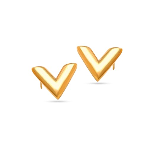 Image of Rubans Demi Fine Stainless Steel Stud Earrings Daily Gift for Women & Girls
