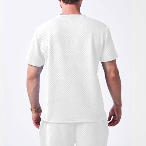 Survêtement velours côtelé homme ensemble décontracté t-shirt short oversize