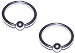 2x Pieces 10 12 Gauge 10g 12g 316L Stainless Steel Circular Captive Bead Hoop Ring Body Piercing CBR Septum Nipple Tragus Ring Cartilage Earring 5/16 3/8 7/16 1/2 5/8 3/4 7/8 Inch Set of 2