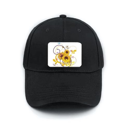 Casquette de baseball noire tournesol idéale pour vos sorties d'été au soleil