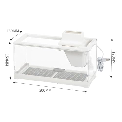 Pecera mini tanque para peces compacta que soluciona la falta de espacio en casa 4