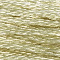 Image of DMC 117-3047 Six Strand Embroidery Cotton Floss, Light Yellow Beige, 8.7-Yard