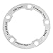 Aluminum Alloy Electric Chainring Washer for HD E-for Bike Accessories – Lightweight 58 mm x 58 mm x mm Cleaning Tool, Silver (6 g)