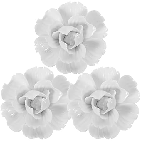 HOMSFOU 3D Ceramic Wall Flowers Cover