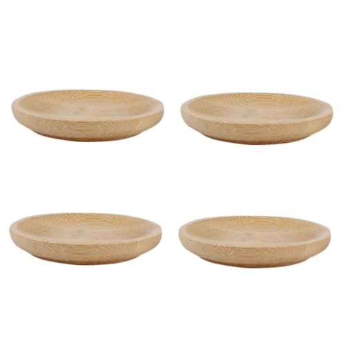 GRIRIW 4pcs Creative Small Plate Sauce Cups Japanese Soy Dish Small Dip Dish Serving Dishes Food Appetizer Plate Appetizers Bowl Small Dip Bowls. Dipping Sauce Bowls re-usable