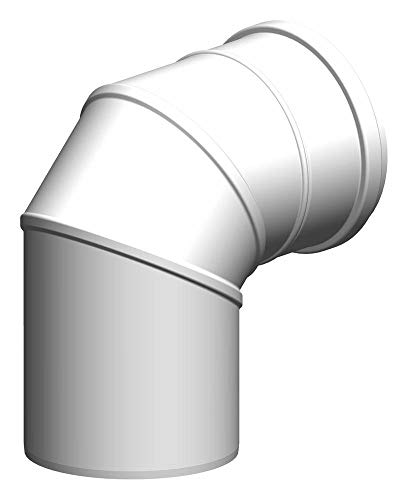 Preisvergleich Produktbild ATEC Abgas 87°-Bogen DN 80 / 125 konzentrisch Abgasrohr