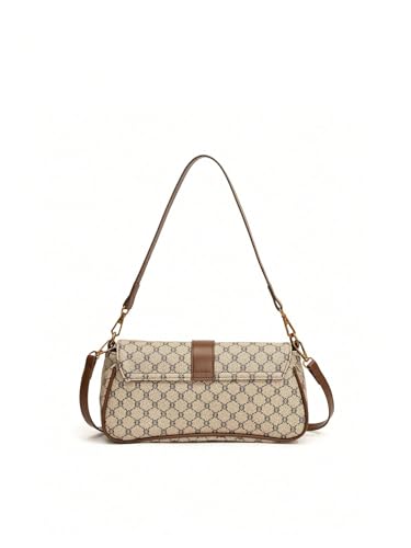 Verdusa Women's Elegant Flap Evening Bags Retro Top Handle Leather Shoulder Bag2