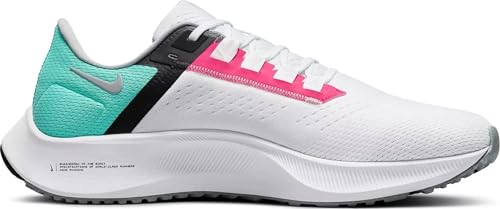 Nike Air Zoom Pegasus 38 Mens Running Trainers CW7356 Sneakers Shoes (UK 10 US 11 EU 45, White Wolf Grey Hyper Pink 102)2