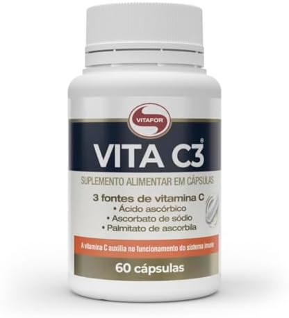Vita C3 Vitamina C - 60 Cáps Vitafor - 1g Por Caps