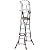 Compact CAGE, 4'-6' Model - ANSI Type IAA - 375 lb Rated, Fiberglass Adjustable Enclosed Elevated Platform