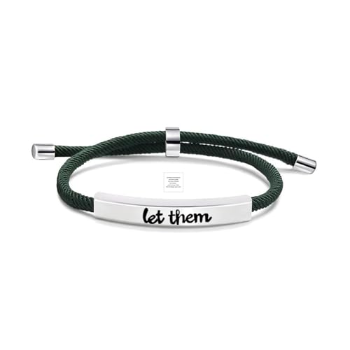 Image of Let Them Bracelets Self Worth Motivational Engraving Bracelets To Sorority Sisters Best Friends Inspirational Friendship Bracelets