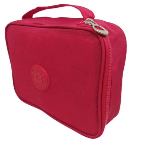 Estojo Escolar Grande 100 Lápis 25 Organizador Caneta Barato (VERMELHO)