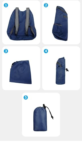 Mochila ligera plegable impermeable para senderismo miniatura 5