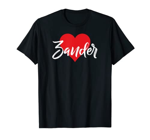 Camiseta con el nombre I Love Zander I Heart Named Camiseta