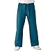 Medline ComfortEase Unisex Reversible Drawstring-Waist Scrub Pants, Caribbean Blue, Size Medium, Regular Inseam