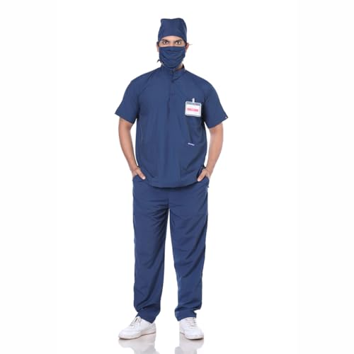 Image of Women's 5-Pocket Scrub Suit | Set of Top & Pant | Half Sleeves | Mandarin Collar | Breathable Polyviscose Fabric | Comfortable | Durable | Uniform for Doctors Nurse & Dentist DB 5XL