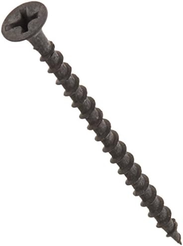 Hillman Group 6-Inch Fine Thread Drywall Screws - Black Phosphate Coated Phillips Drive