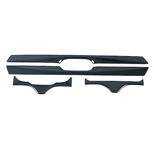 Inserts de console en acier inoxydable noir brossé pour Honda CRV