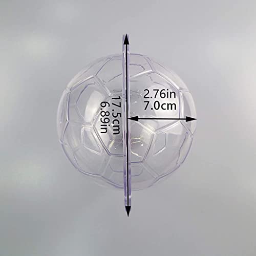Molde de silicona de fútbol fácil de desmoldar para postres y jabones decorativos sin roturas 3