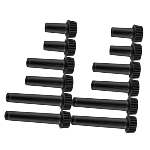 KONTONTY 12pcs Extended Handle Rotary Switch Knobs for Light Fixtures Plastic Lamp Replacement Parts Easy Control for Hard Reach Lamps High Compatibility