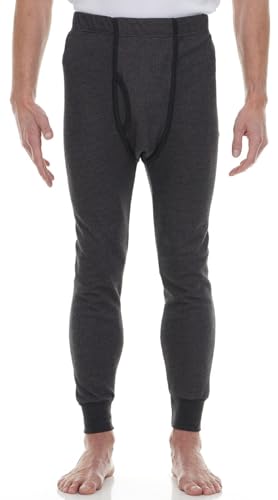 BILLIONHATS 2 Piece Thermal Sets for Men, Base Layer Long Johns Underwear, Top & Bottom, Cotton, Solid Colors3