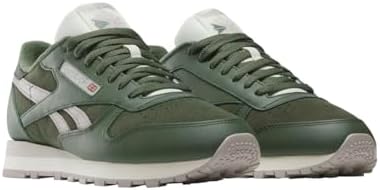 Reebok Unisex Classic Leather Sneaker, Breakaway Green/Breakaway Green/Hazy Grey, 13 Women/ 11.5 Men - 1