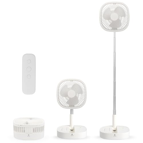 Portable Pedestal Fan - Foldaway Standing Fan Foldable Desk Fan