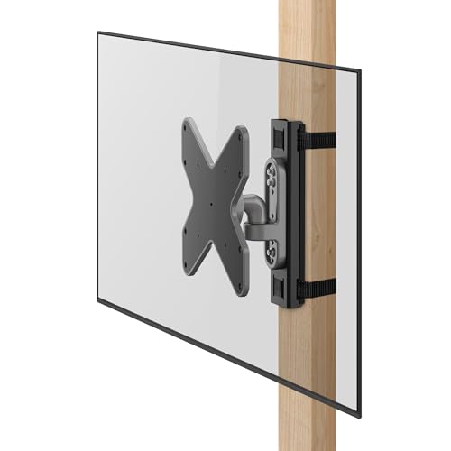 ZeboZap Pavillon-ZeboZap-Halterung, TV-Halterung, DIY schwenkbar, ohne Bohren, quadratischer Pfosten, 15 kg Traglast, 58,4 cm - 127 cm (23-50 Zoll)