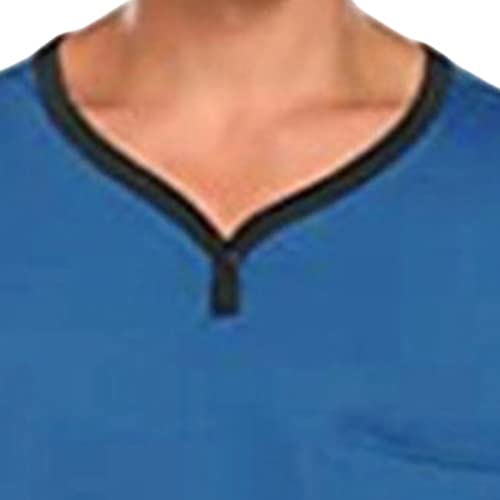 Men's Nightshirt Nightgown Short Sleeve V Neck Sleepshirt Pajama Shirt Summer Comfy Big & Tall Henley Sleep Gowns4