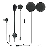 FODSPORTS FX8 AIR Type-C Motorcycles Bluetooth Intercom Headset Communication System Accessories Kit (Hard Microphone and Soft Microphone)