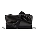  Borsa pochette elegante con fiocco a tracolla Liu-jo in tessuto nero BS22LJ94 NA2205 Piccola