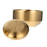 Gatuida 1Satz Schüssel für Doppelschichtige Reisschüssel mit Deckel Rutschfest für Zuhause Suppen Snacks Langlebig