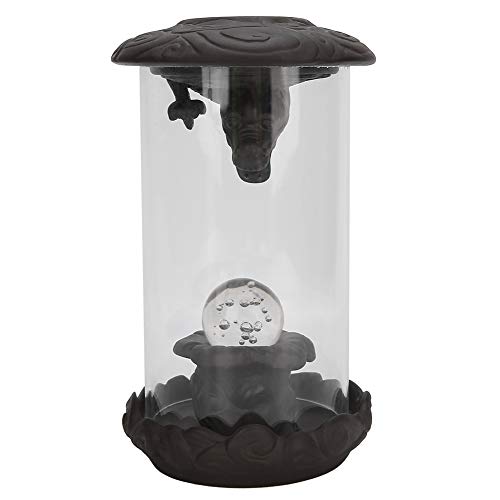 Led Light Incense Burner, Dragon Backflow Backflow Incense Burner, Red Porcelain Battery Powered For Meditation Room Living Room Yoga Room #TOP2