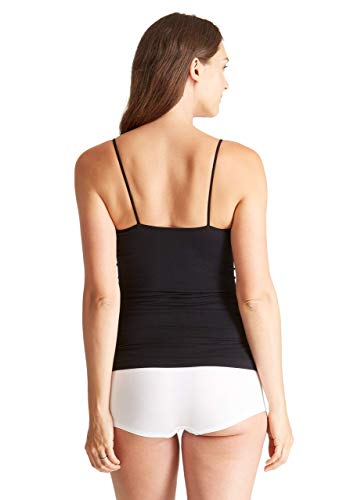 Ingrid & Isabel Seamless Maternity Cami | X-Long | Designed For Growing Bellies Black #TOP2
